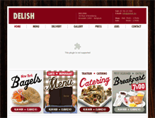 Tablet Screenshot of delish.be